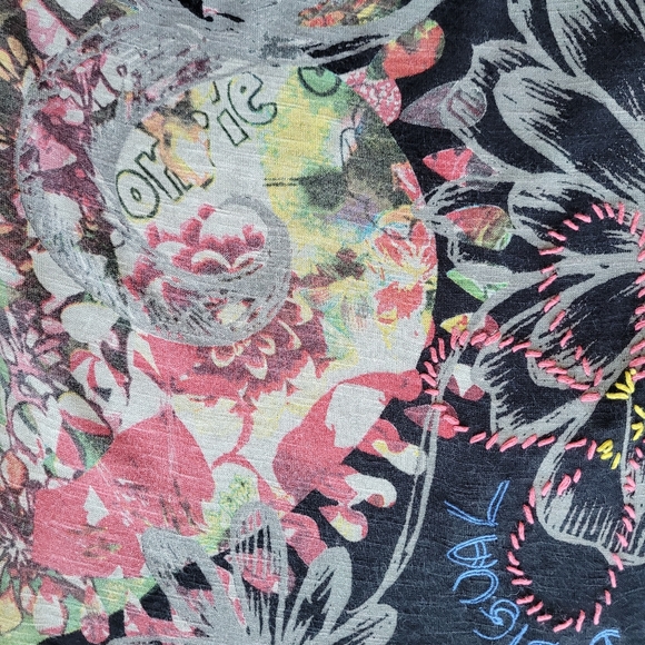 Vintage Desigual Mini Dress with Button Back, GUC, Size M - Picture 10 of 11